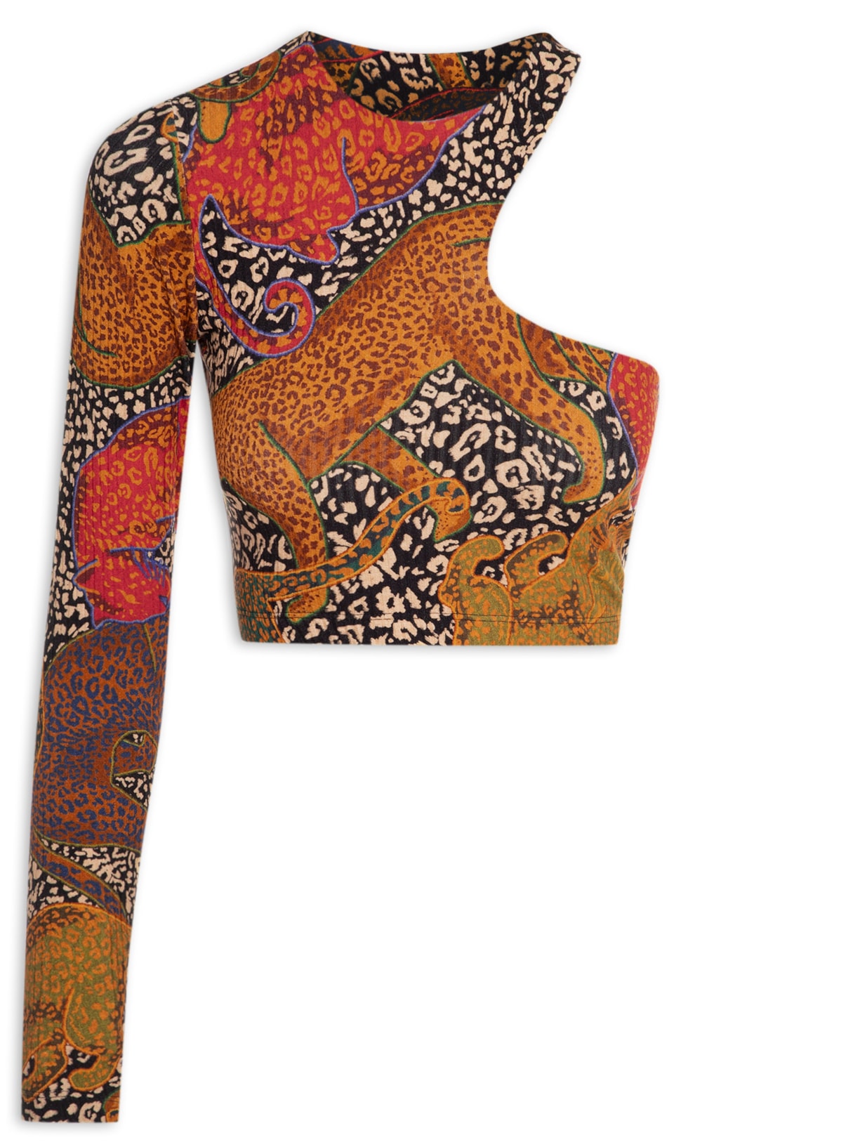 Blusa Feminina Recorte Felina - Preto