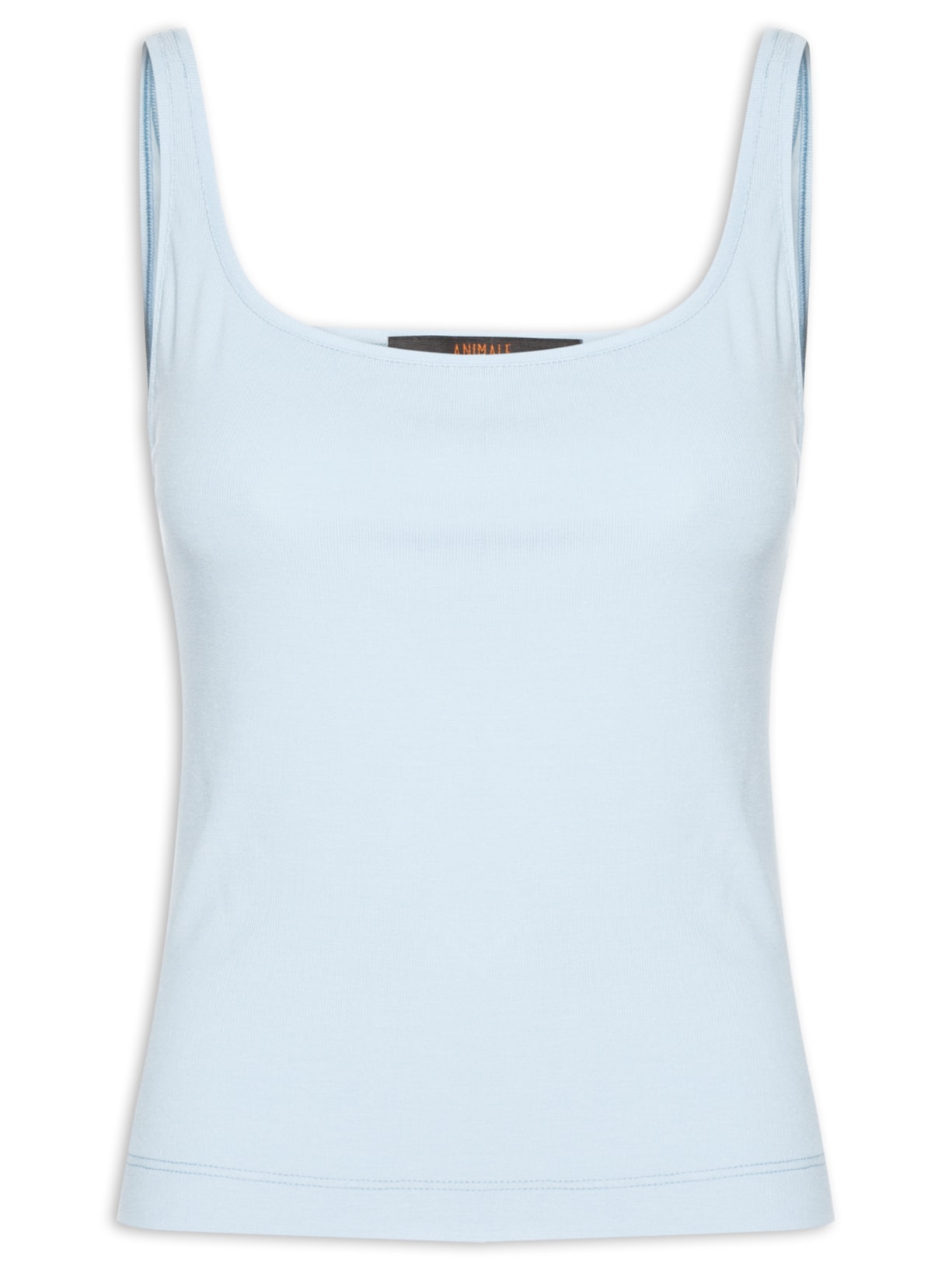Blusa Feminina Regata Decote Quadrado Azul Animale