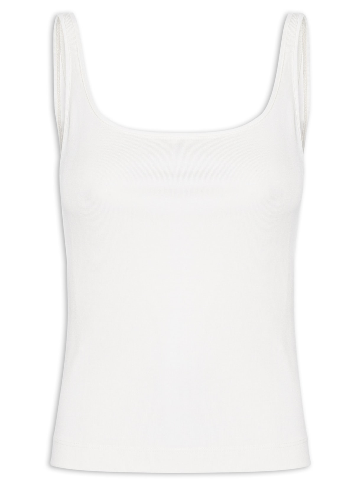 Blusa Feminina Regata Decote Quadrado Branco Animale