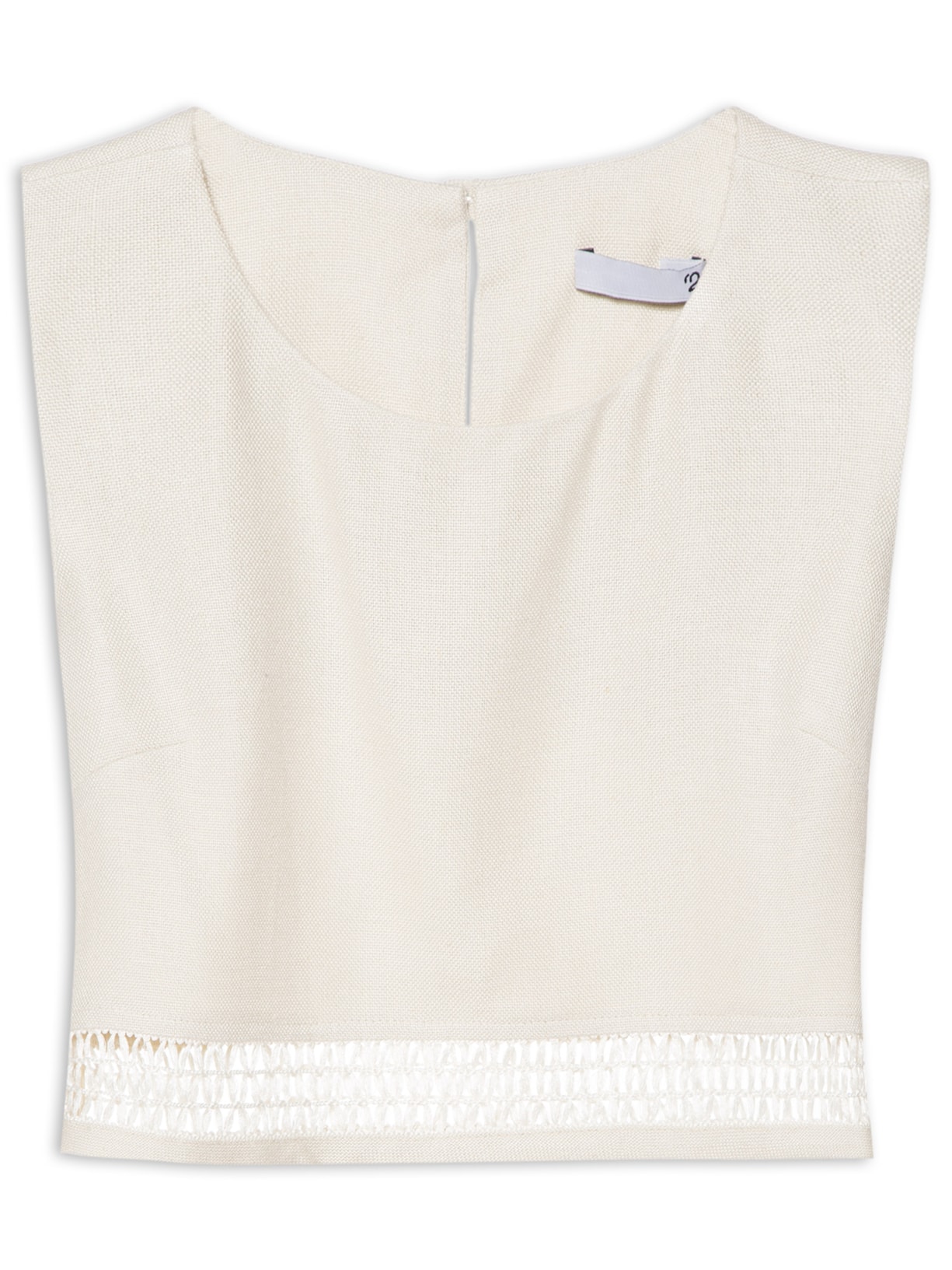 Blusa Feminina Regata Entremeio - Bege