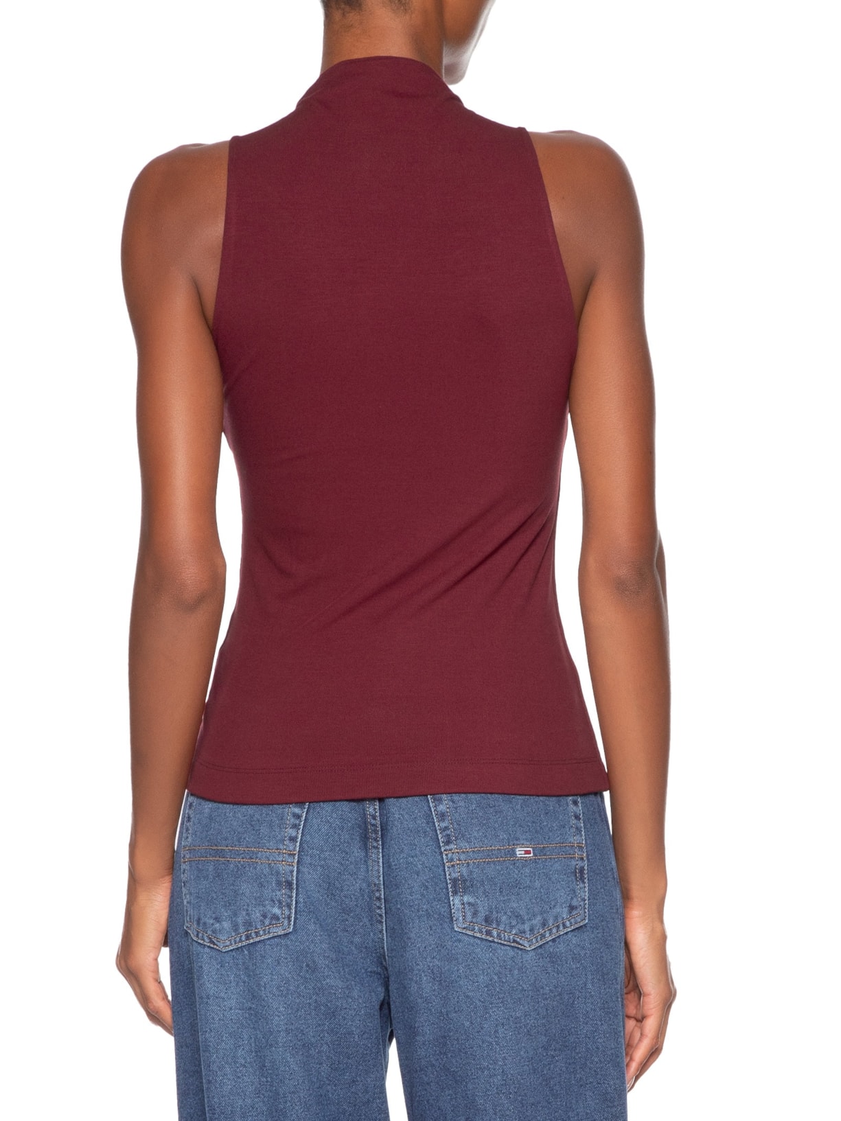 Blusa Feminina Regata Gola Alta Vermelho Animale