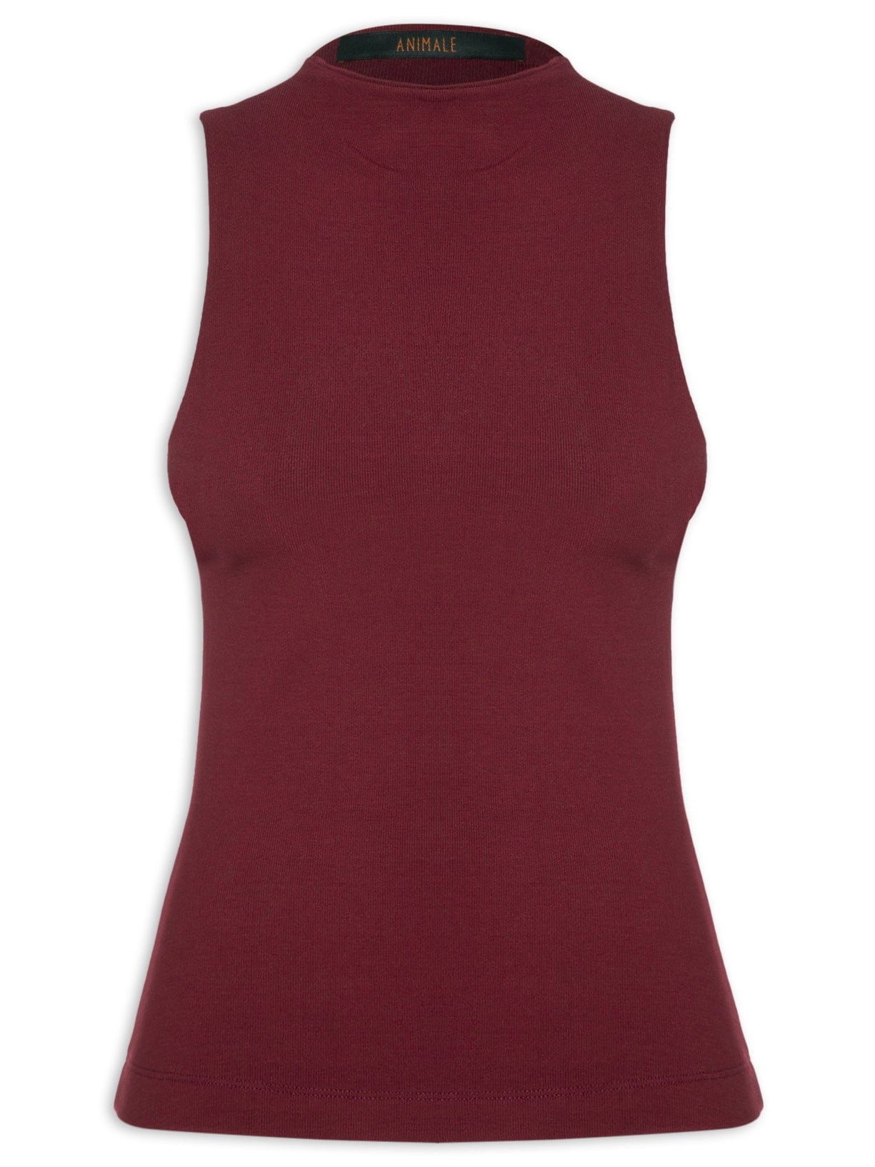 Blusa Feminina Regata Gola Alta Vermelho Animale