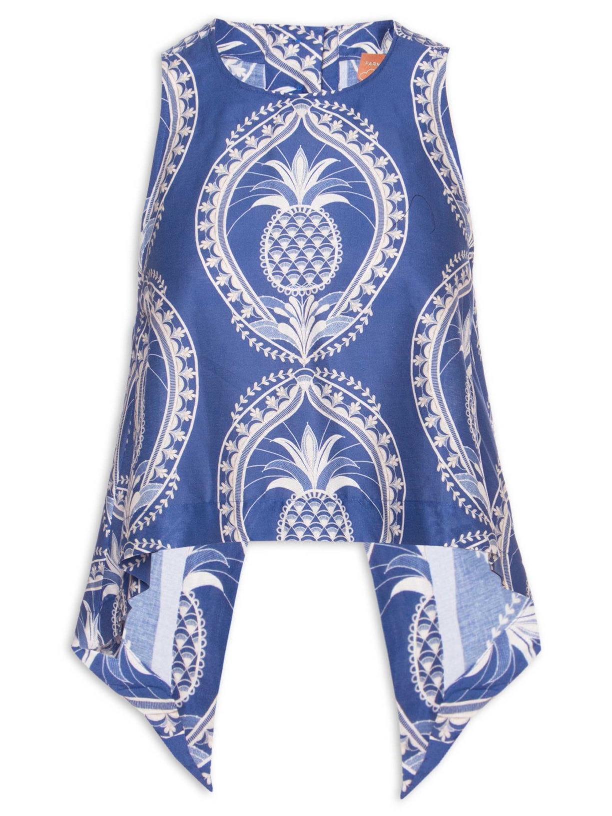 Blusa Feminina Relicario De Abacaxi - Azul