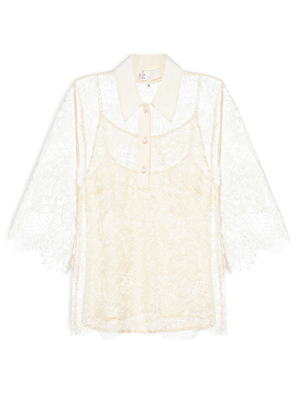Blusa Feminina Renda Avalon Iane Off White Nk