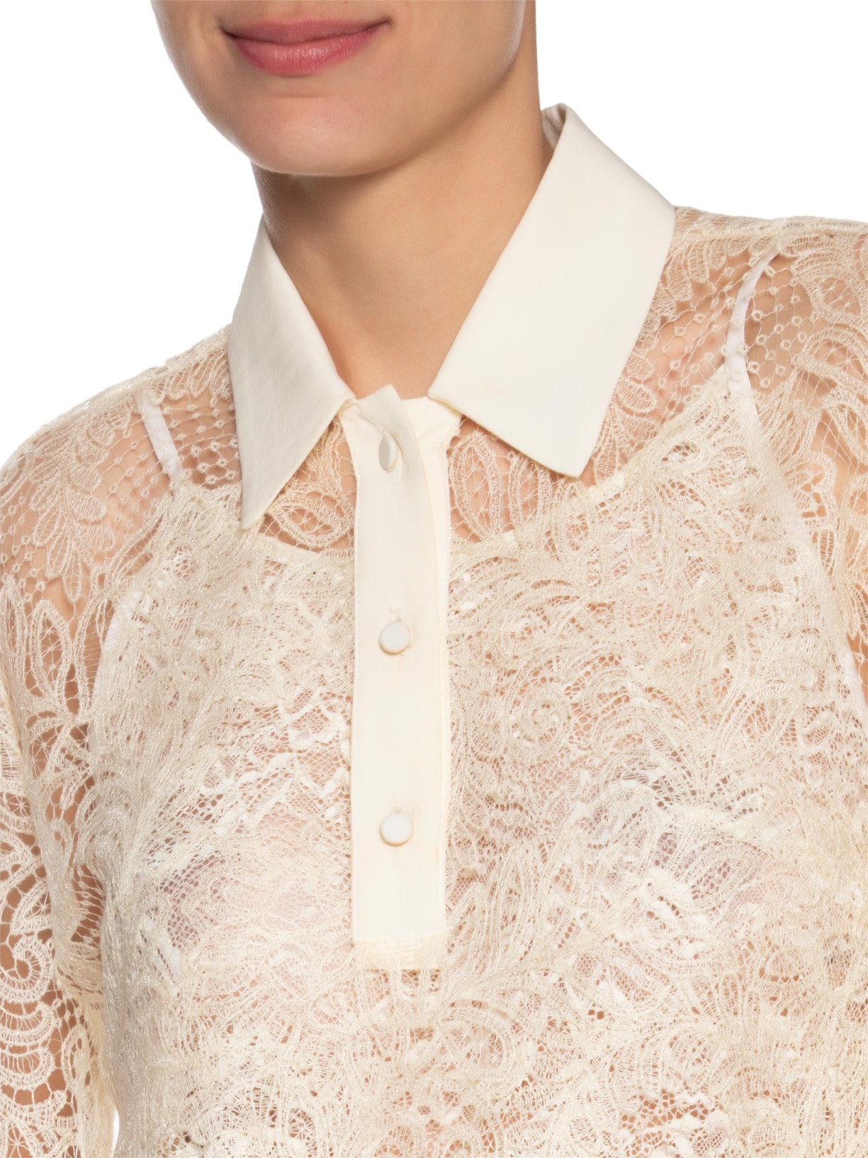 Blusa Feminina Renda Avalon Iane Off White Nk