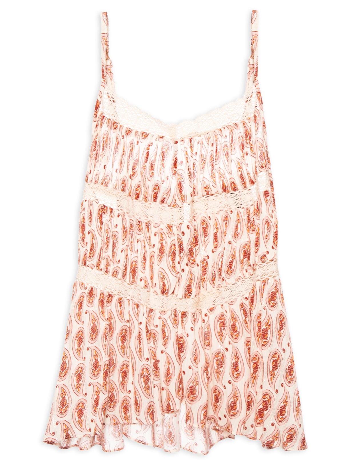 Blusa Feminina Renda Estampa Beira Mar – Bege Dress To