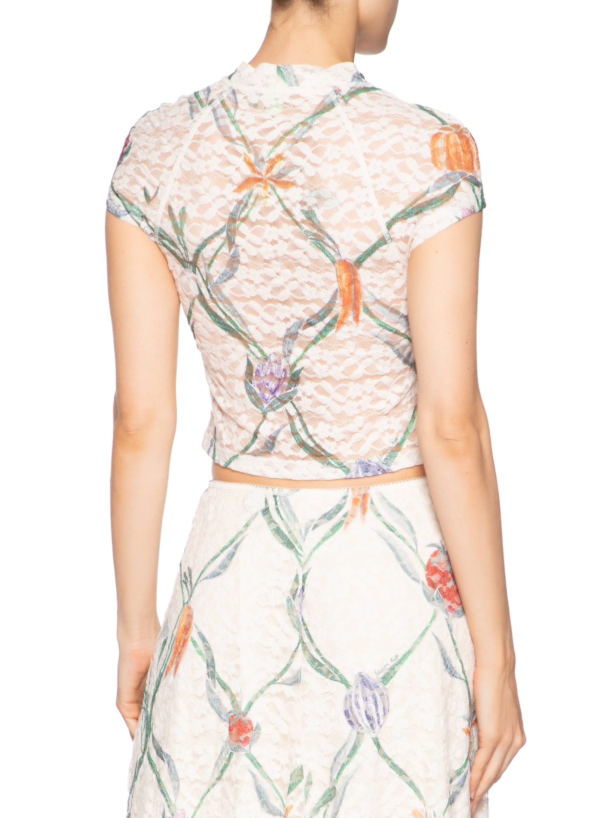 Blusa Feminina Renda Feira De Legumes Off White Farm