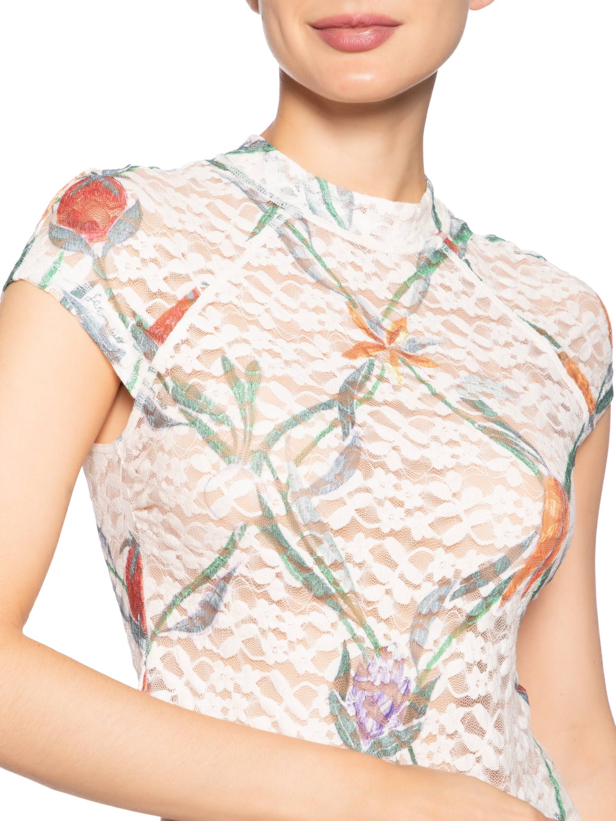 Blusa Feminina Renda Feira De Legumes Off White Farm