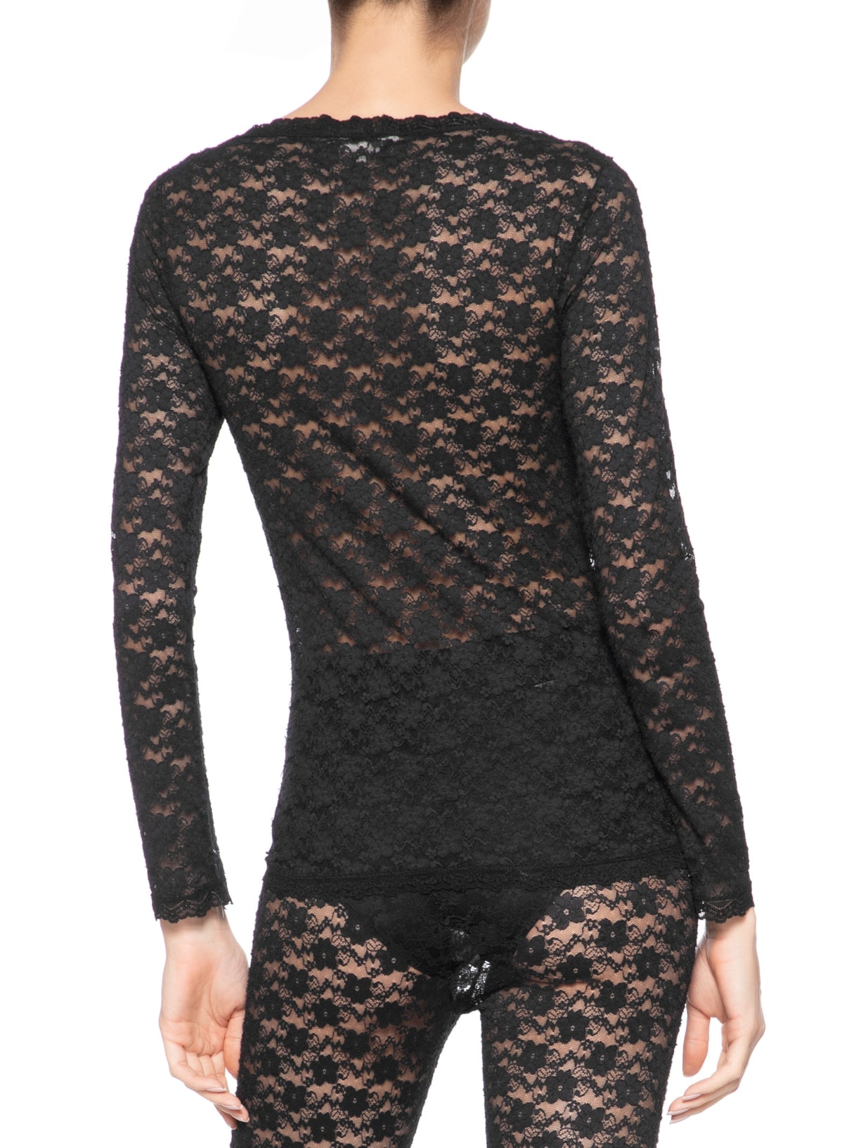 Blusa Feminina Renda Lasie Stella Preto Nk