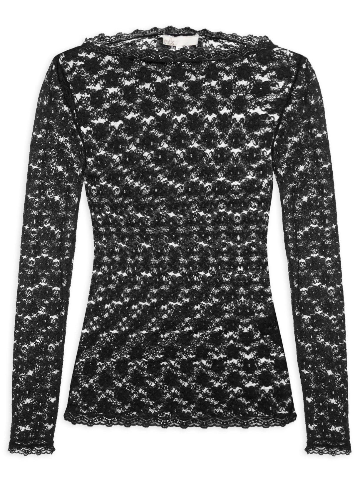 Blusa Feminina Renda Lasie Stella Preto Nk