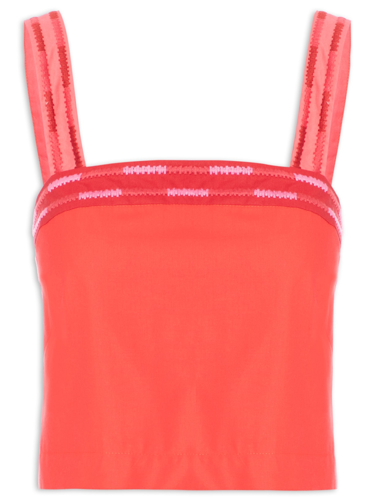 Blusa Feminina Retinha Colorida - Vermelho