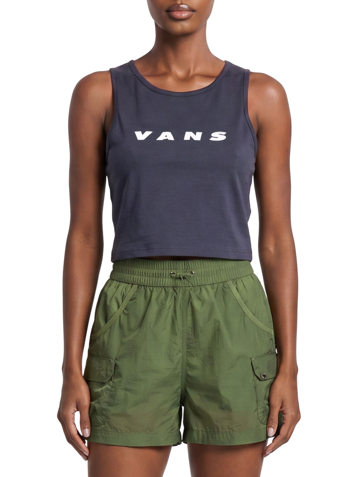 Blusa Feminina Retro Fitted Tank Azul Vans