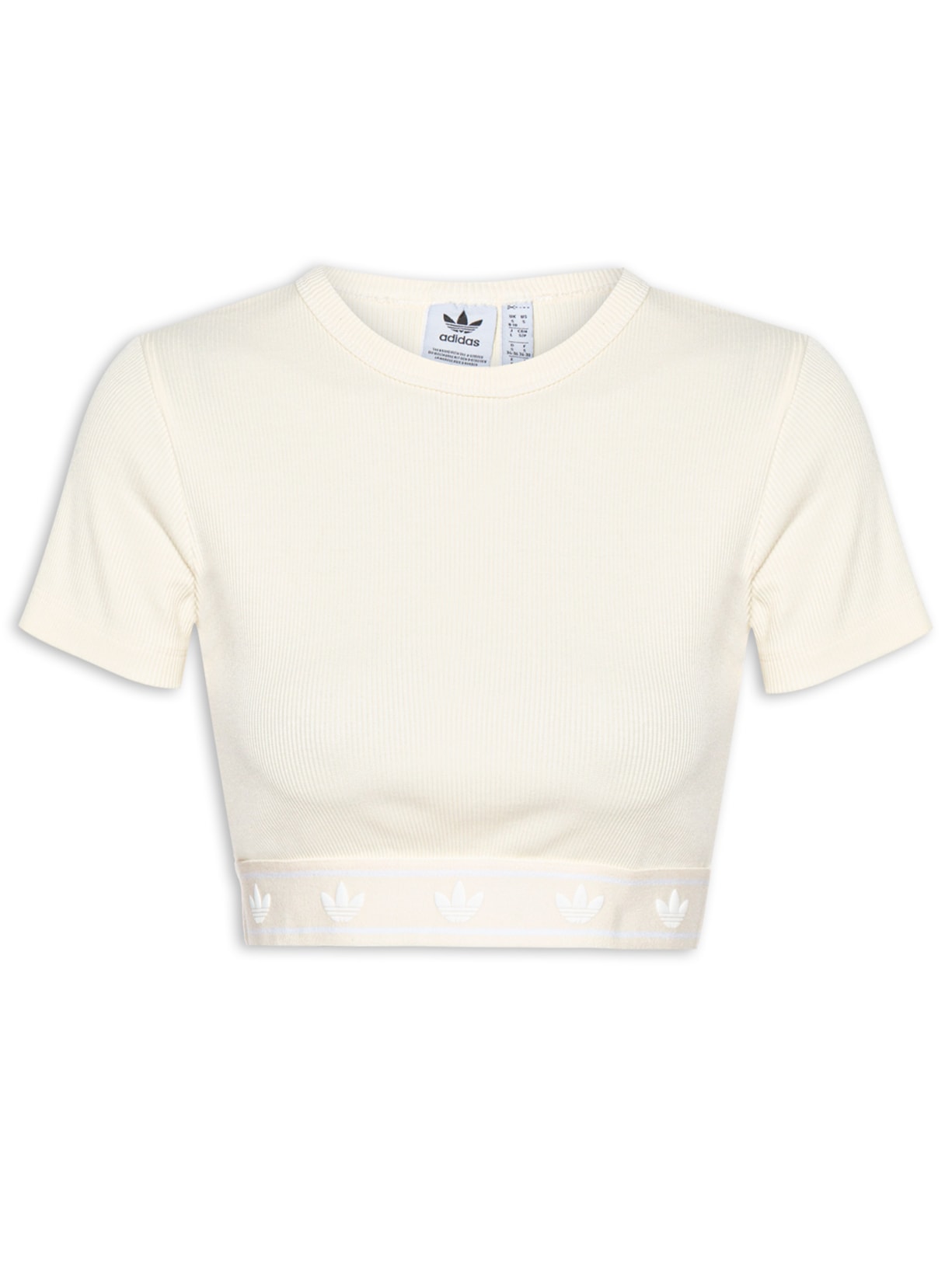 Blusa Feminina Rib SS Top - Off White