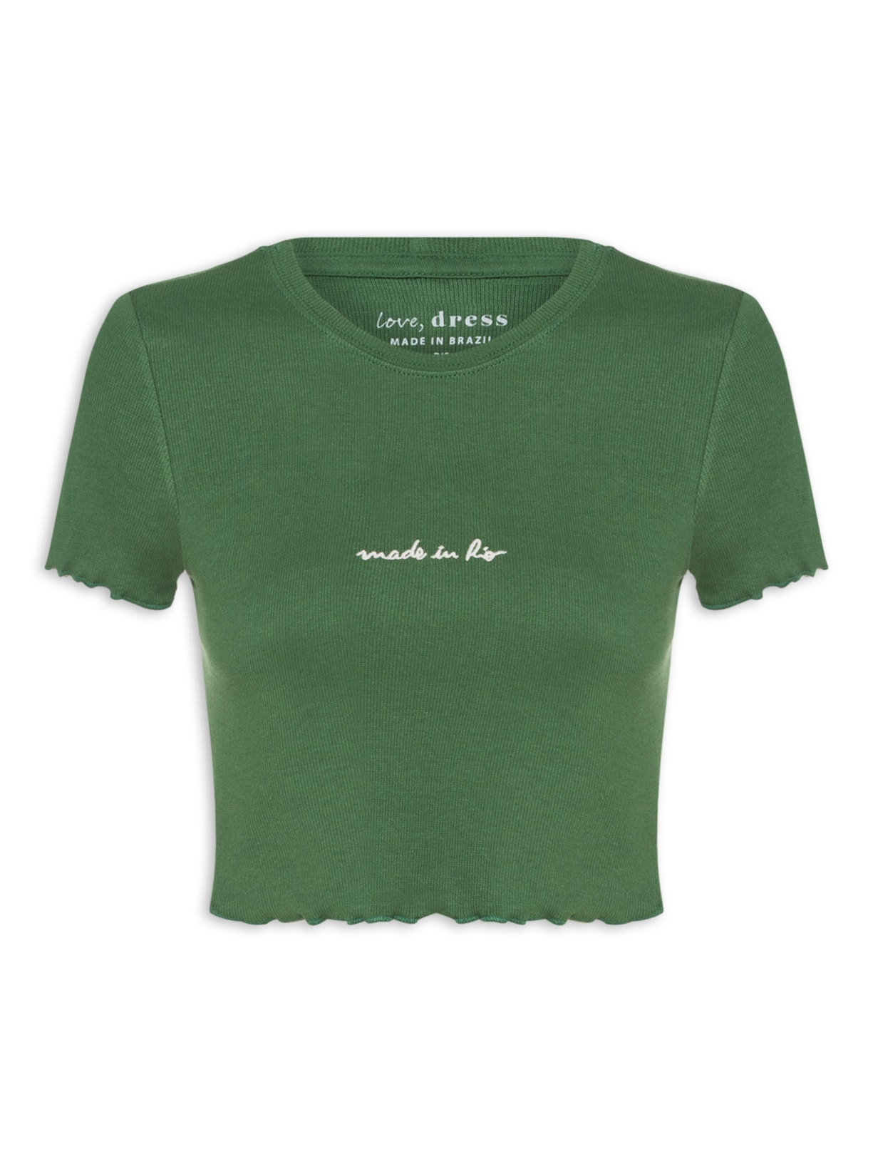 Blusa Feminina Ribana Bordado Made In Rio - Verde