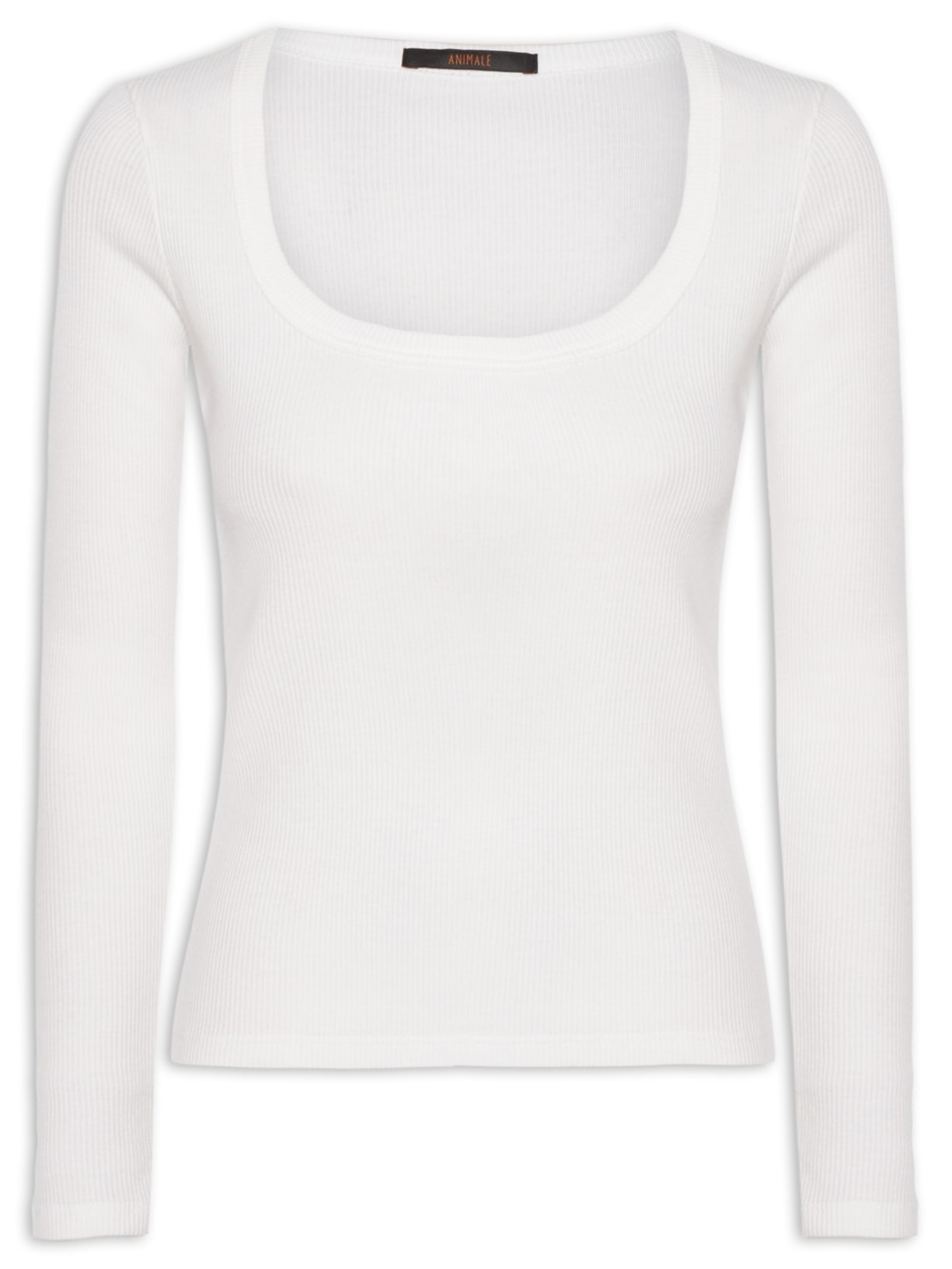 Blusa Feminina Ribana Manga Longa - Branco