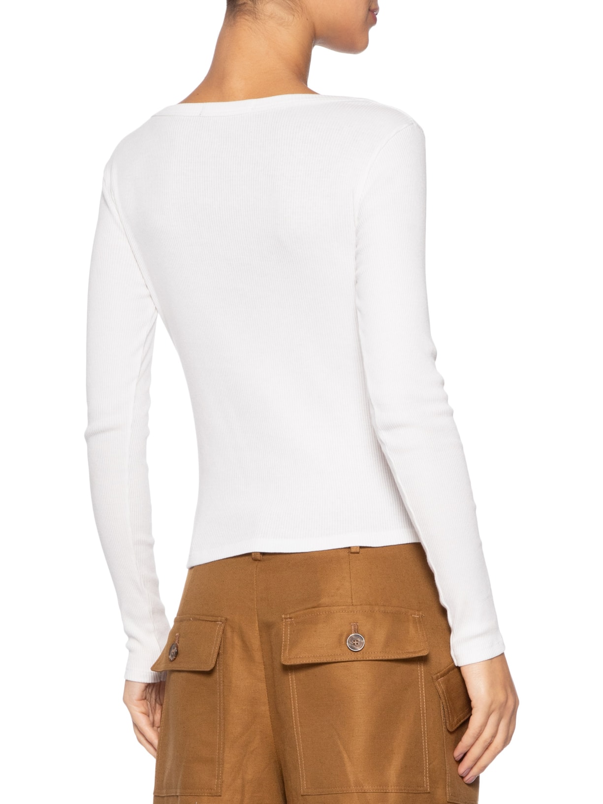 Blusa Feminina Ribana Manga Longa Branco Animale