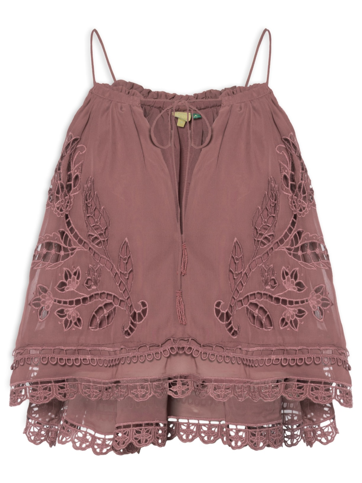 Blusa Feminina Richilieu Tulipas Roxo Farm