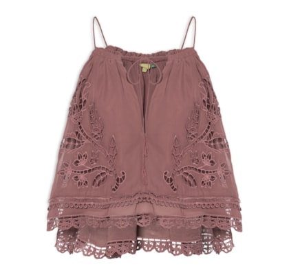 Blusa Feminina Richilieu Tulipas - Roxo