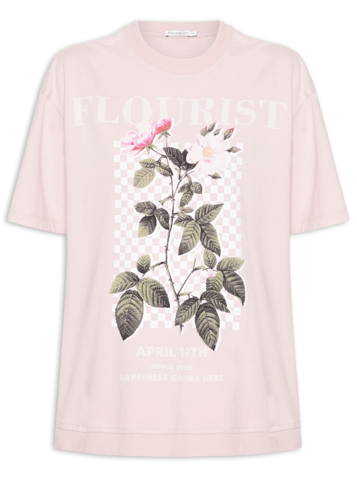 Blusa Feminina Rose Flourist Rosa Le Lis