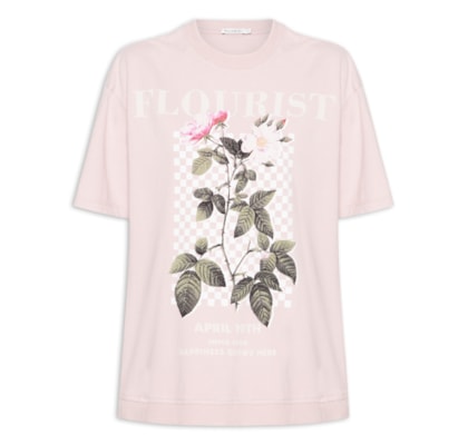 Blusa Feminina Rose Flourist - Rosa