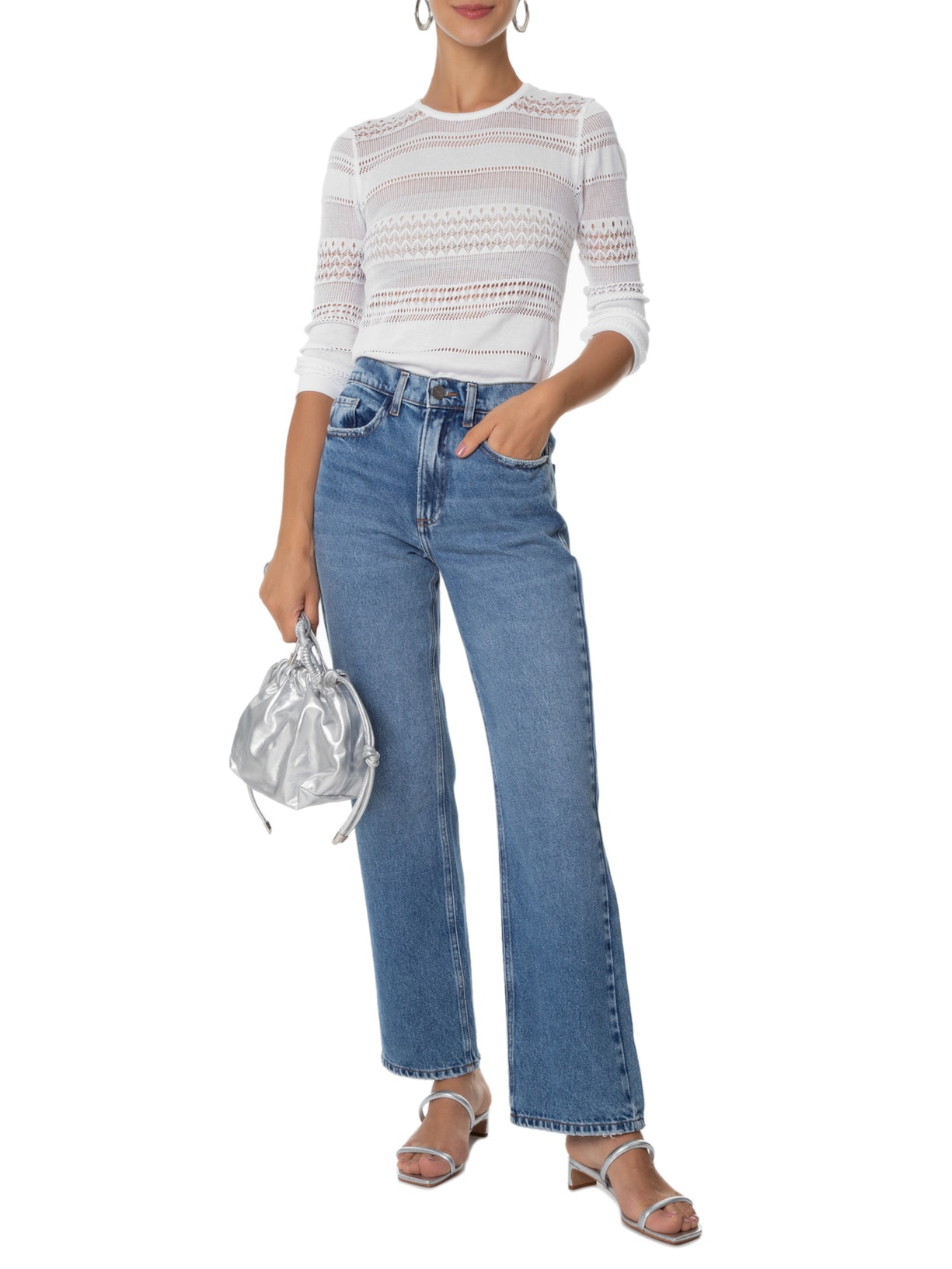 Blusa Feminina Saanvi Branco Le Lis