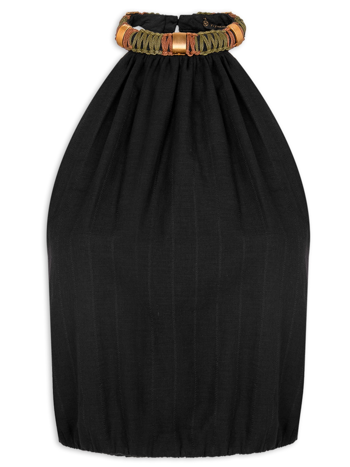 Blusa Feminina Sally Detalhe - Preto