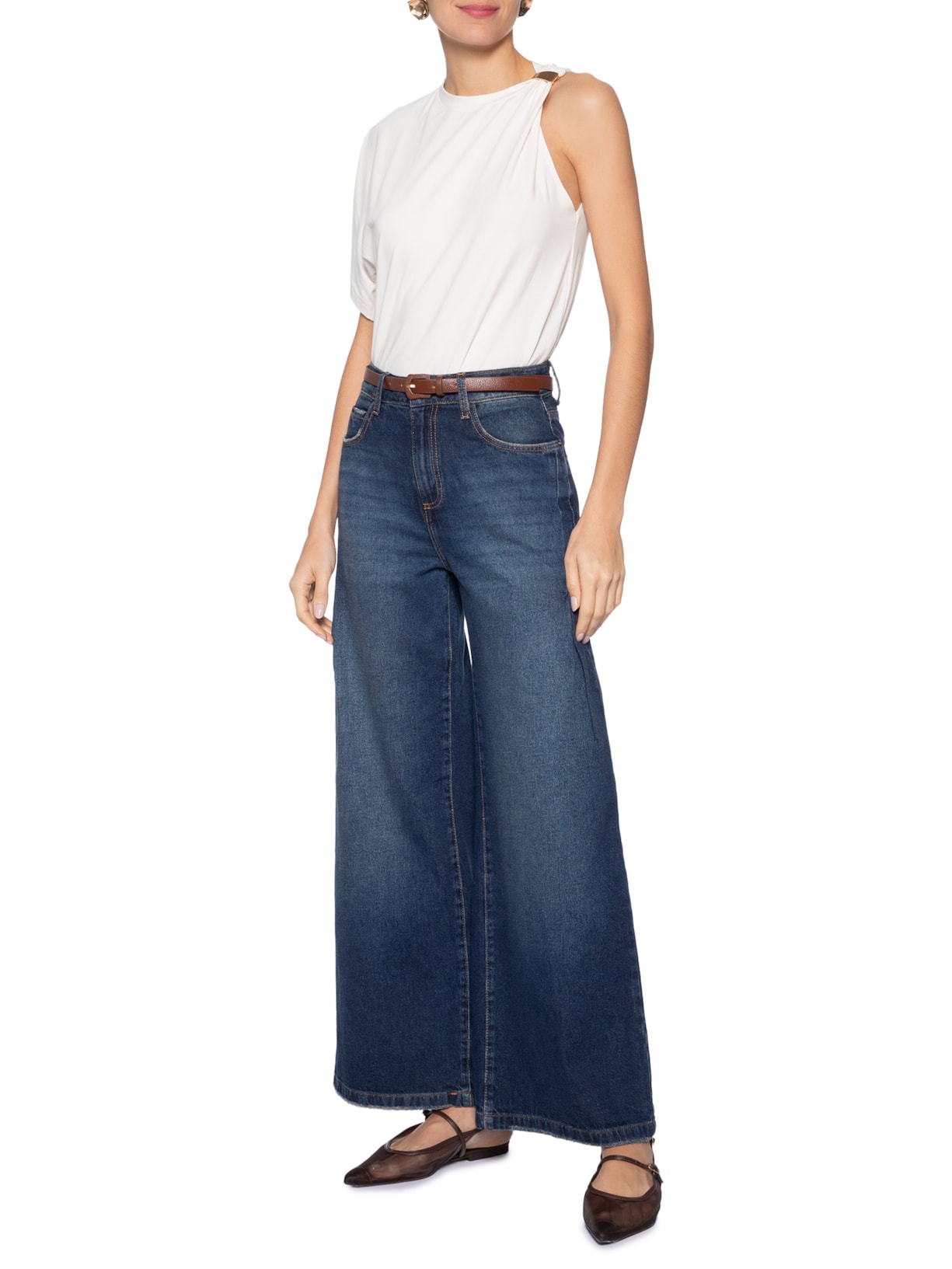 Blusa Feminina Samy Branco Le Lis