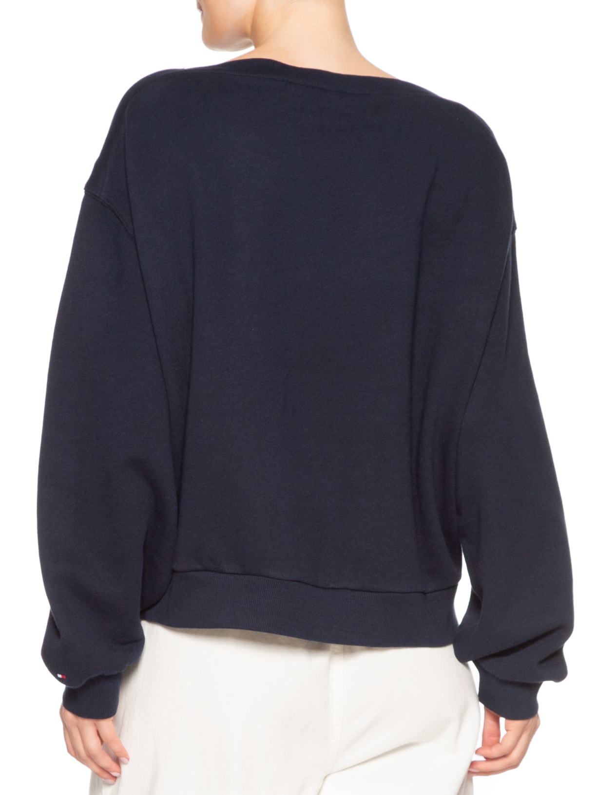 Blusa Feminina Script Terry Azul Tommy Hilfiger