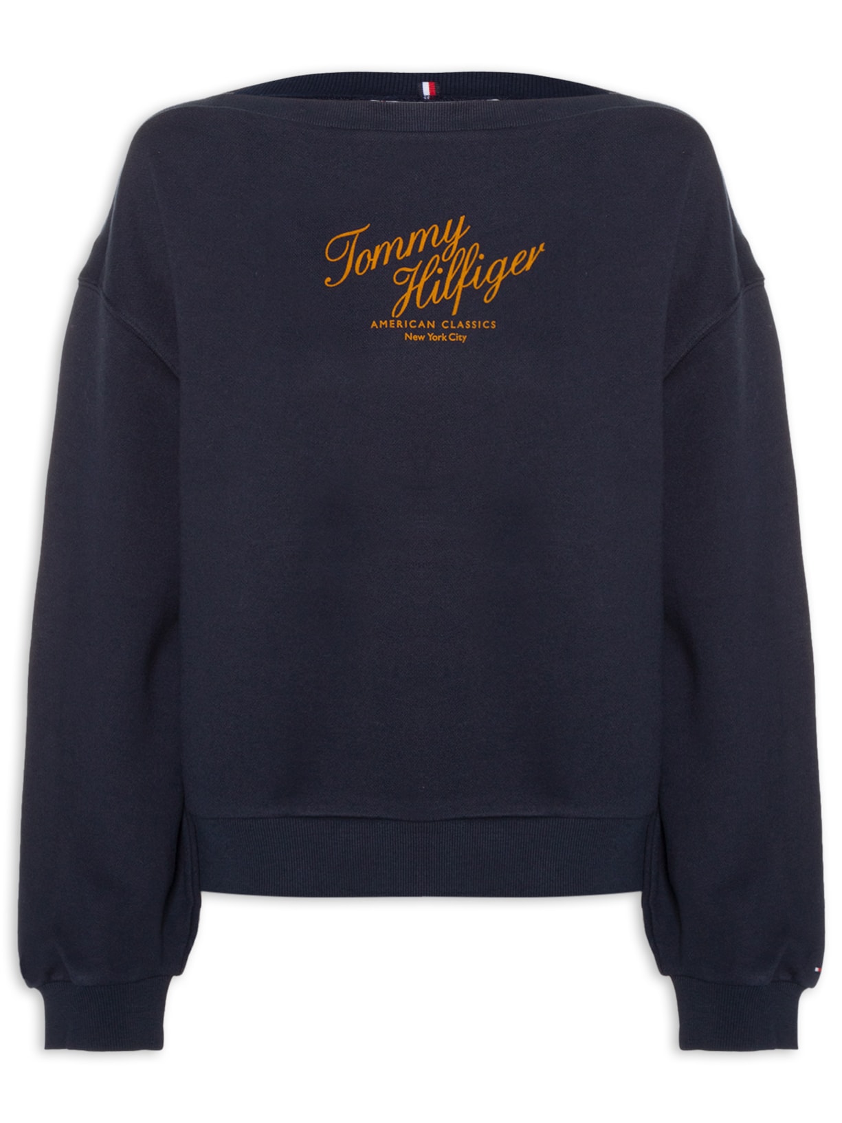 Blusa Feminina Script Terry - Azul