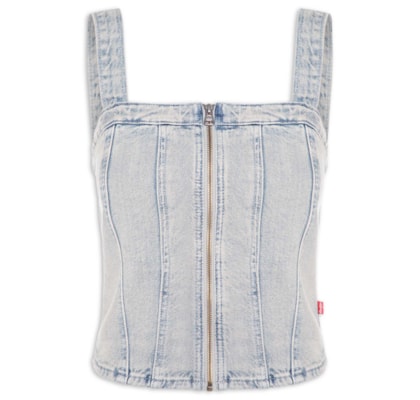 Blusa Feminina Sculpted Bustier - Cinza