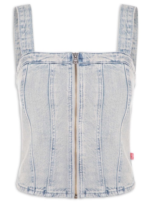 Blusa Feminina Sculpted Bustier - Cinza