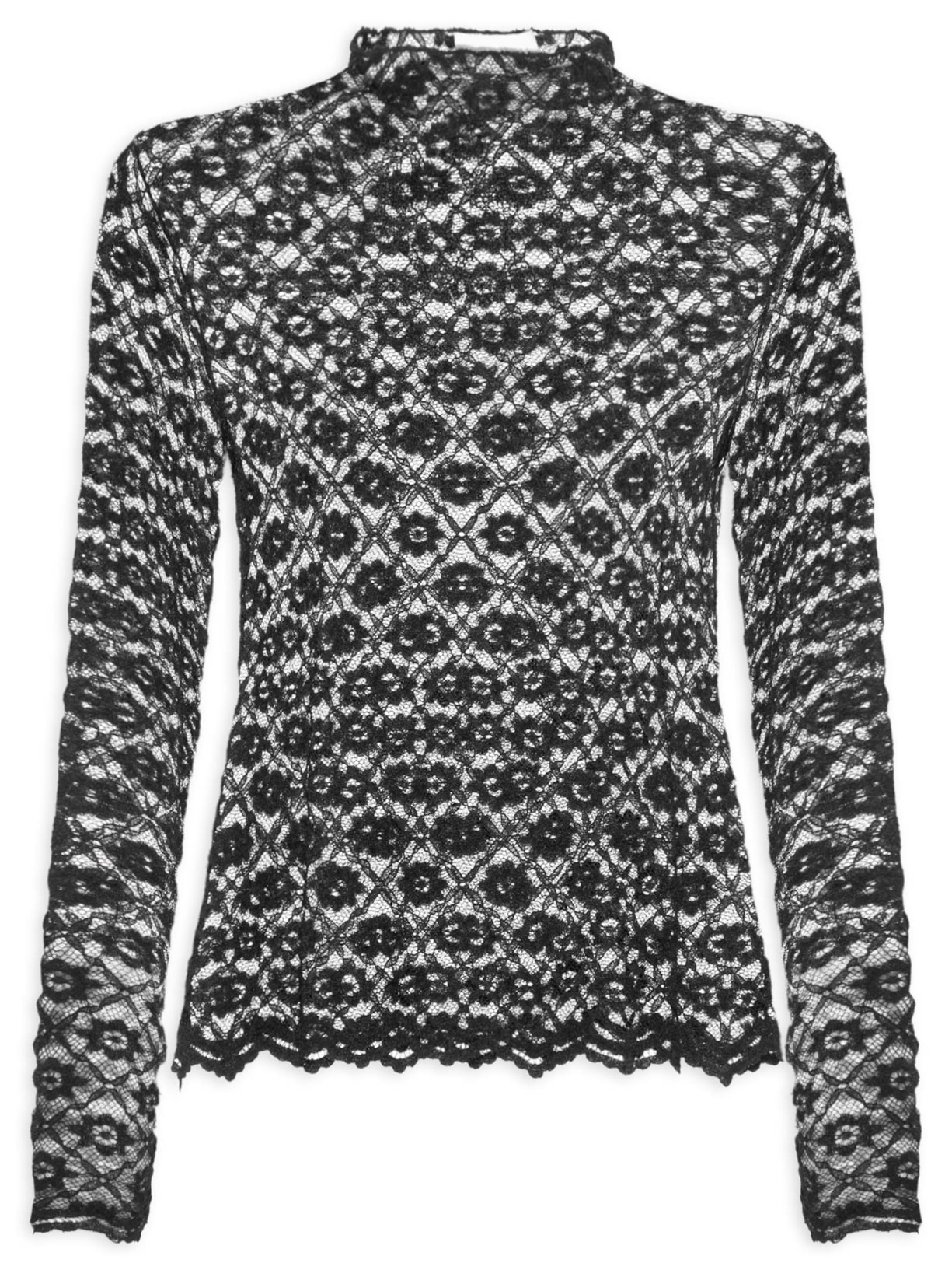 Blusa Feminina Second Skin Daisy – Preto Paula Raia