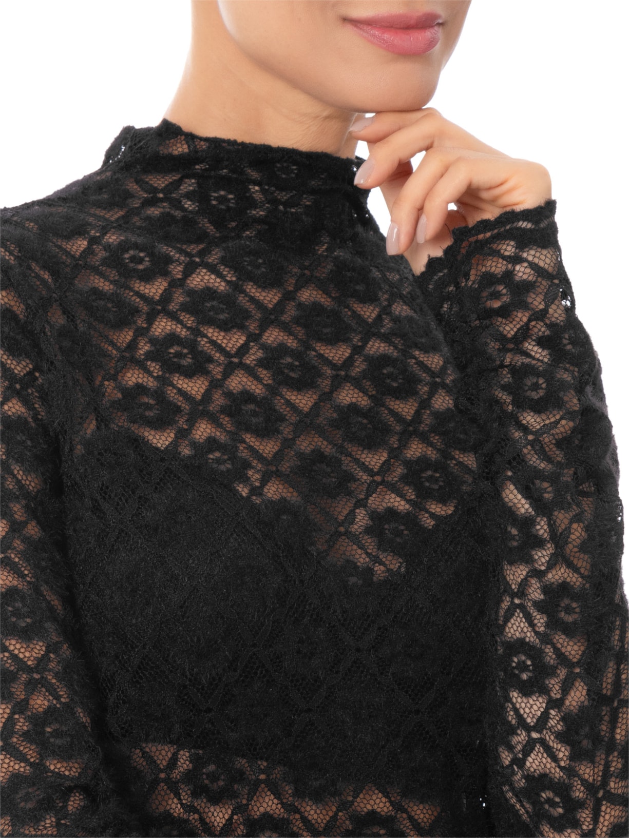 Blusa Feminina Second Skin Daisy – Preto Paula Raia