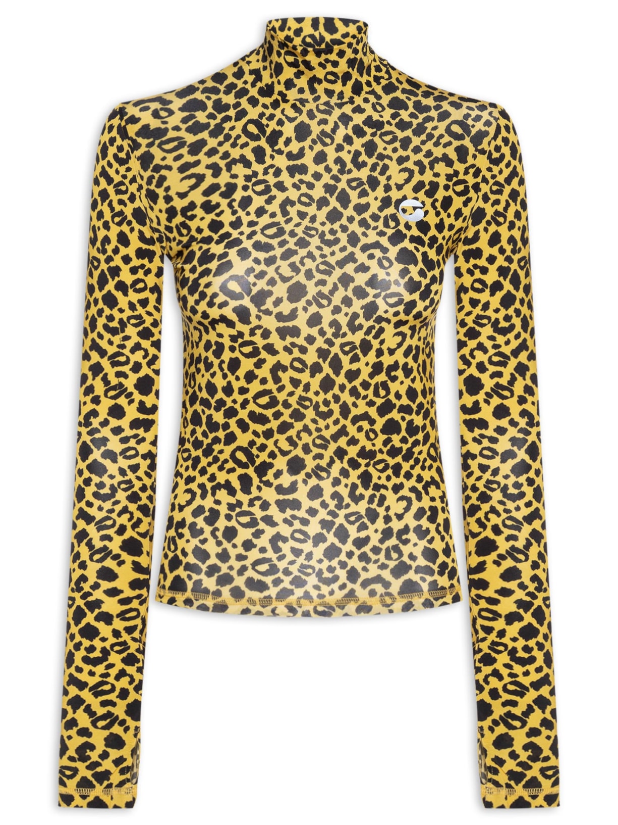 Blusa Feminina Second Skin Turtleneck - Animal Print