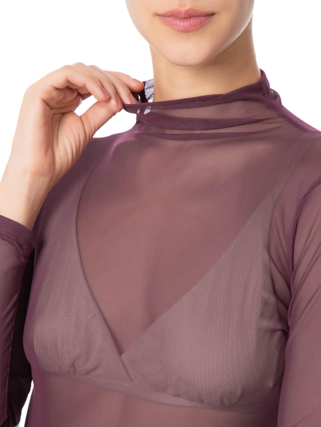 Blusa Feminina Segunda Pele Em Tule Vermelho Market 33