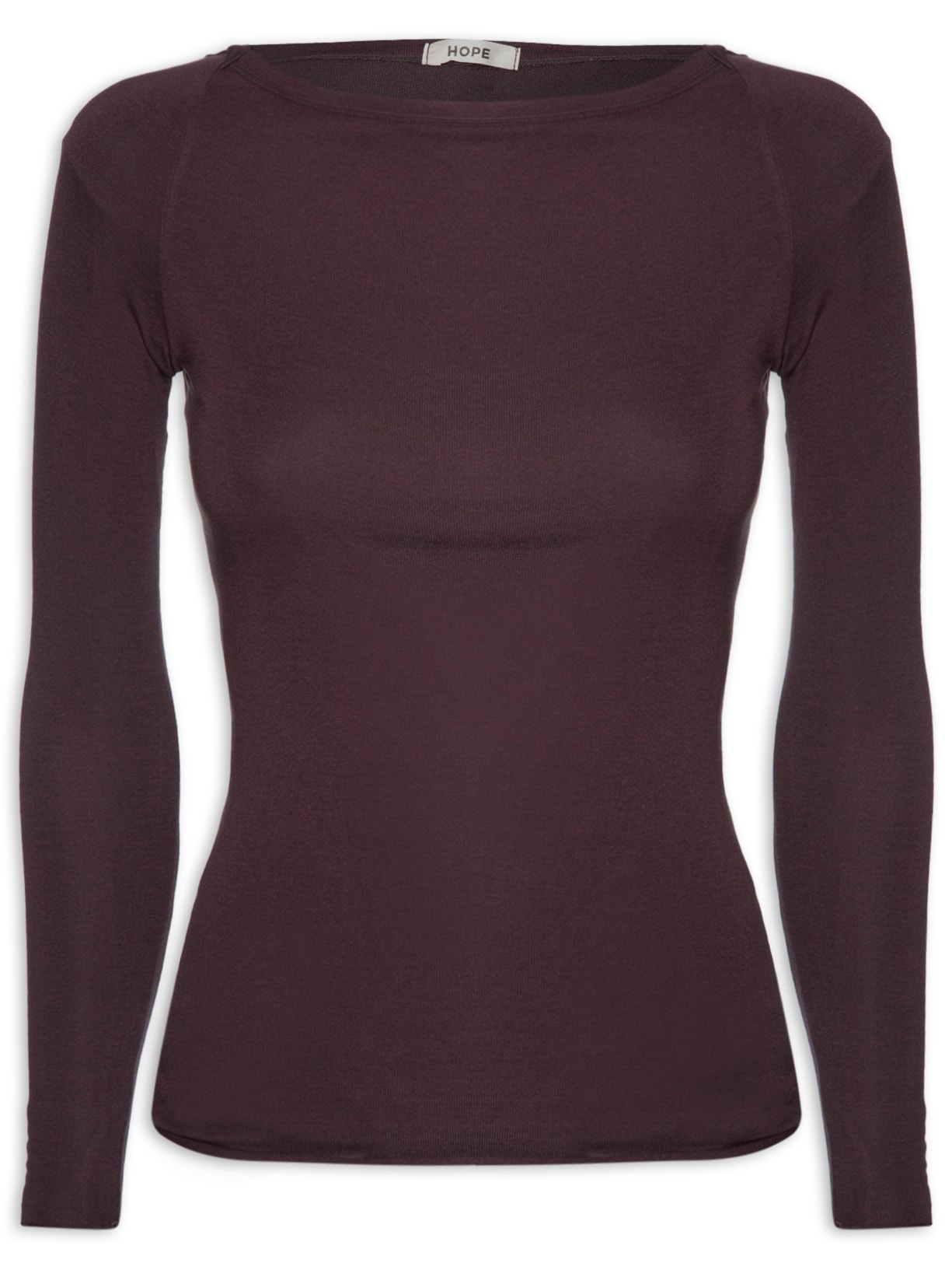 Blusa Feminina Segunda Pele Em Viscose Levíssima - Marrom