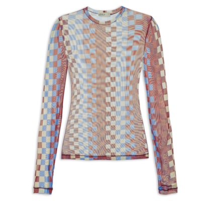 Blusa Feminina Segunda Pele Estampa Harmonia - Marrom