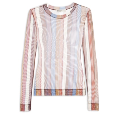 Blusa Feminina Segunda Pele Estampa Sintonia - Marrom
