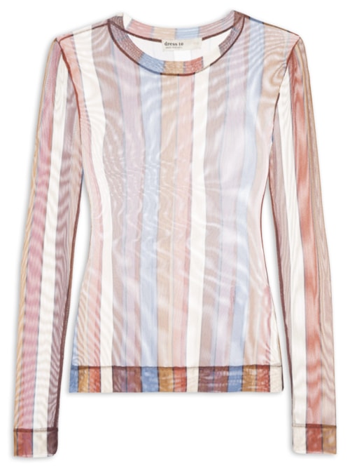 Blusa Feminina Segunda Pele Estampa Sintonia - Marrom