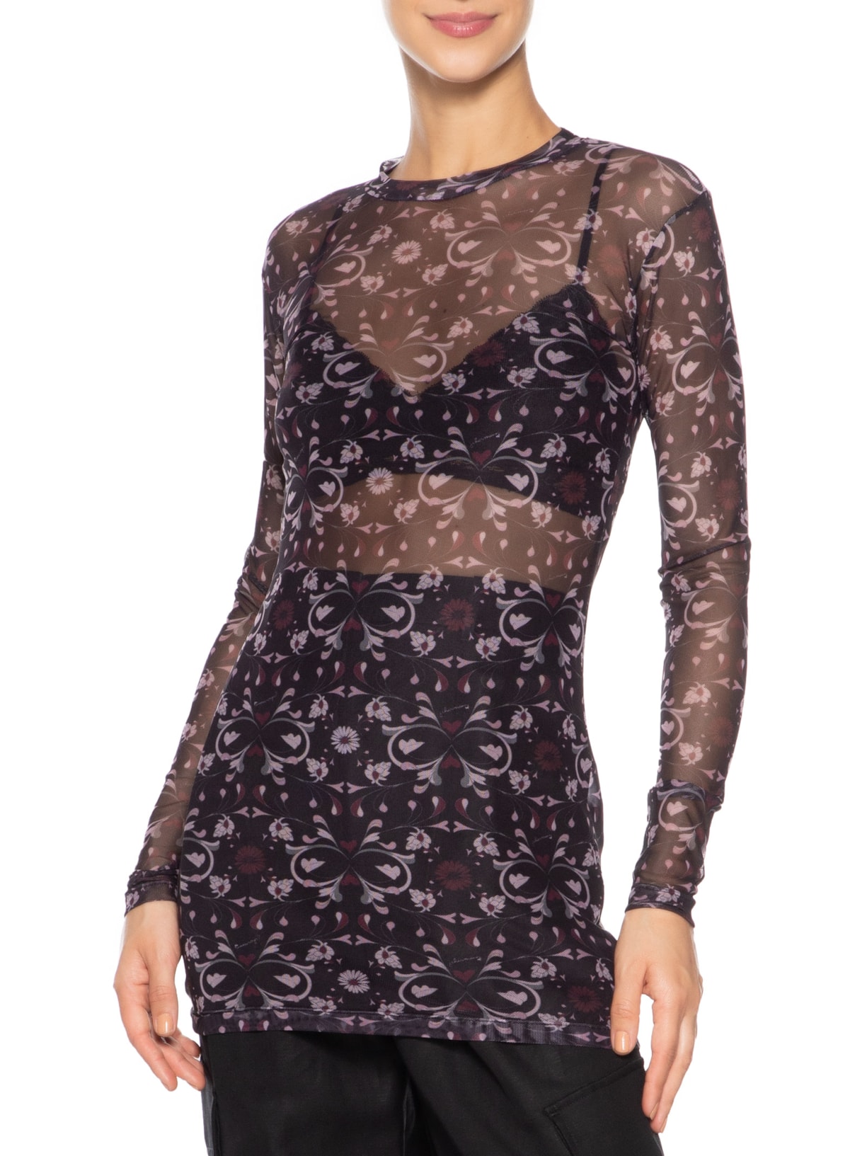 Blusa Feminina Segunda Pele Flora Preto J.chermann