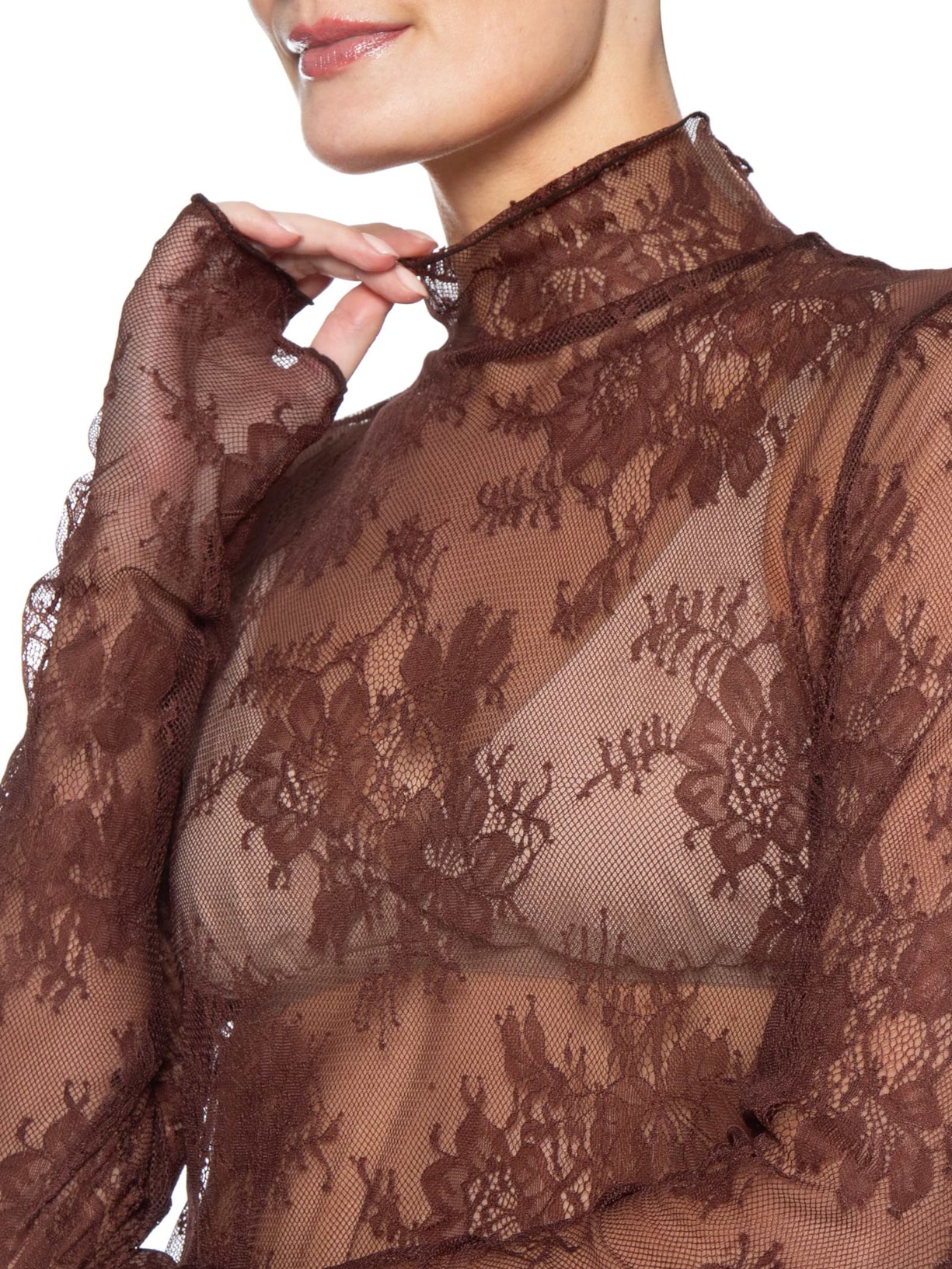 Blusa Feminina Segunda Pele Palais Marrom Framed