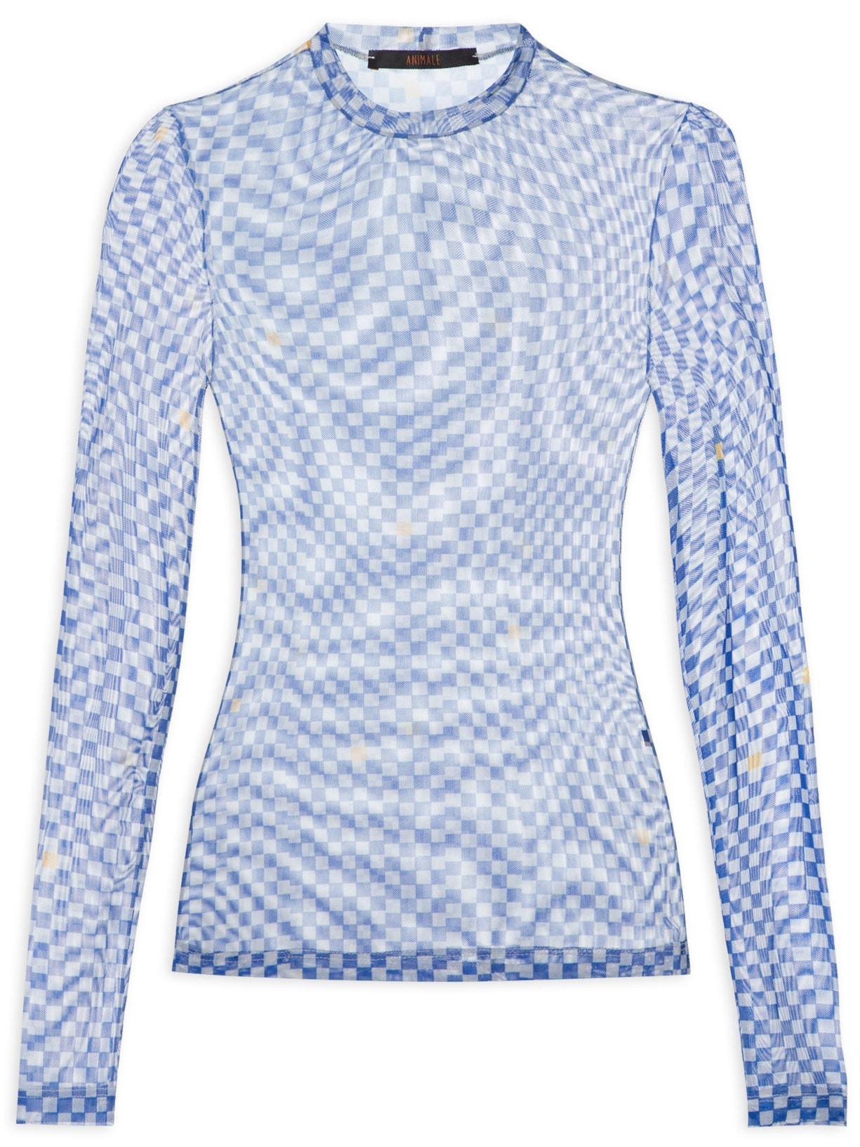 Blusa Feminina Segunda Pele Xadrez - Azul