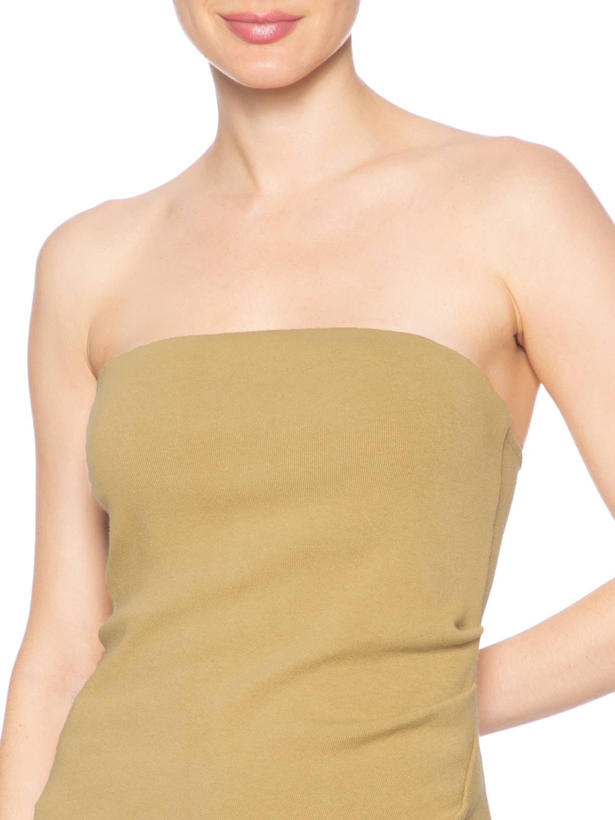 Blusa Feminina Sem Alça Manai Bege Animale Jeans