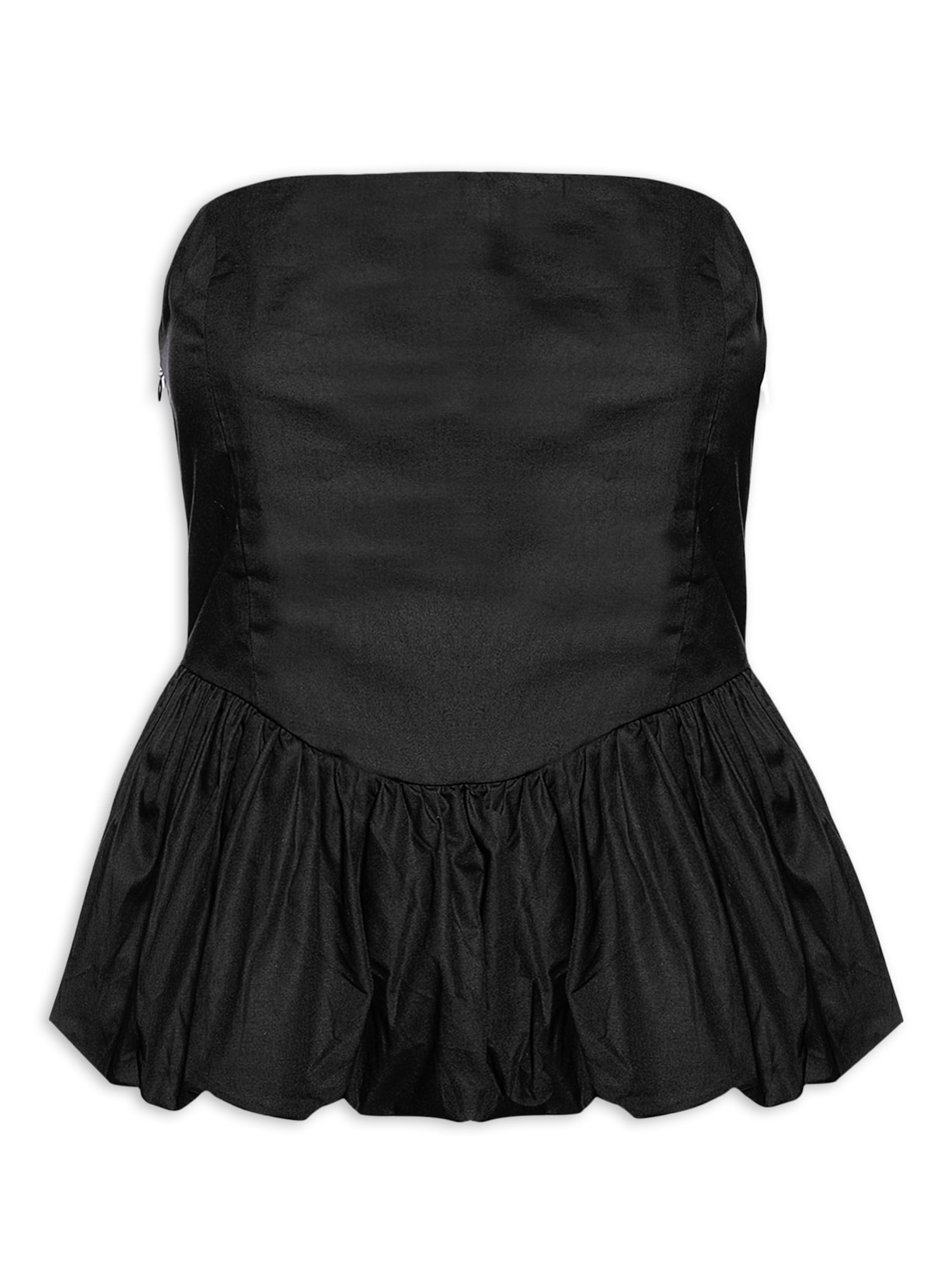 Blusa Feminina Sem Manga Balonê - Preto