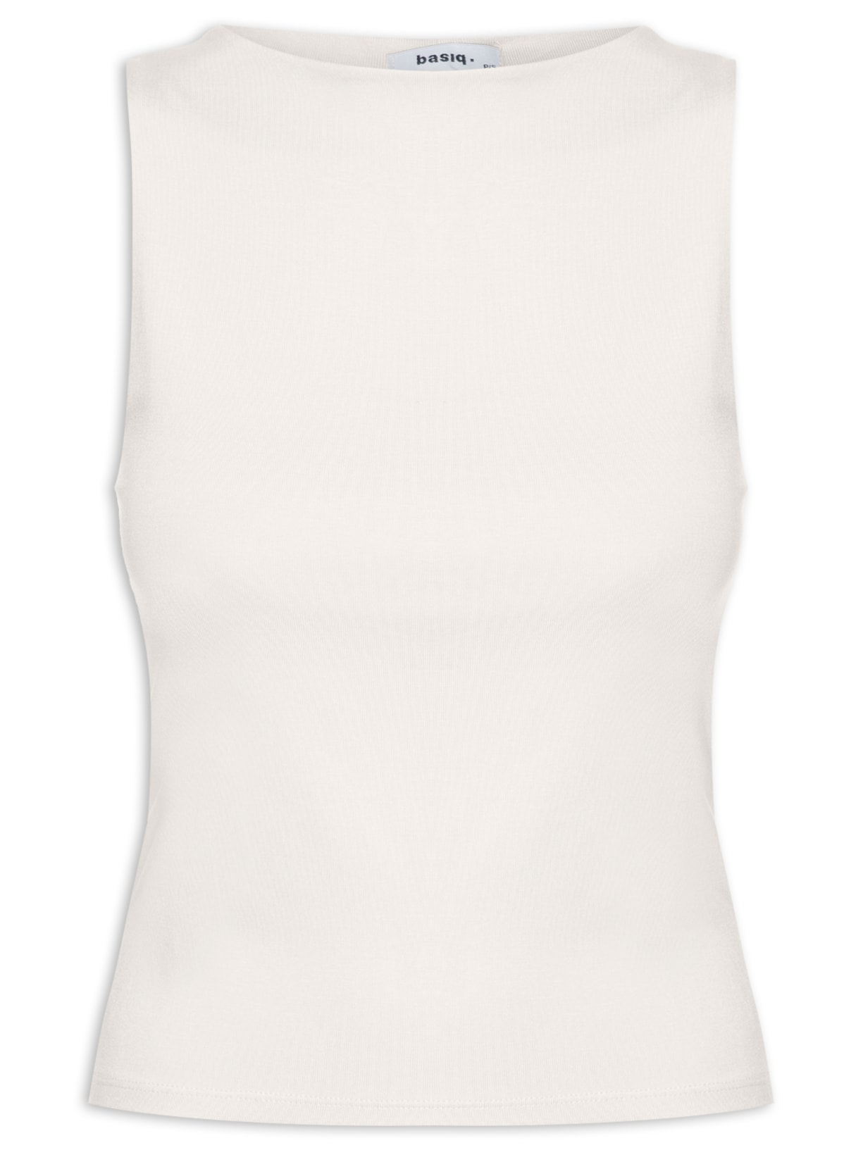 Blusa Feminina Sem Manga Básica - Bege