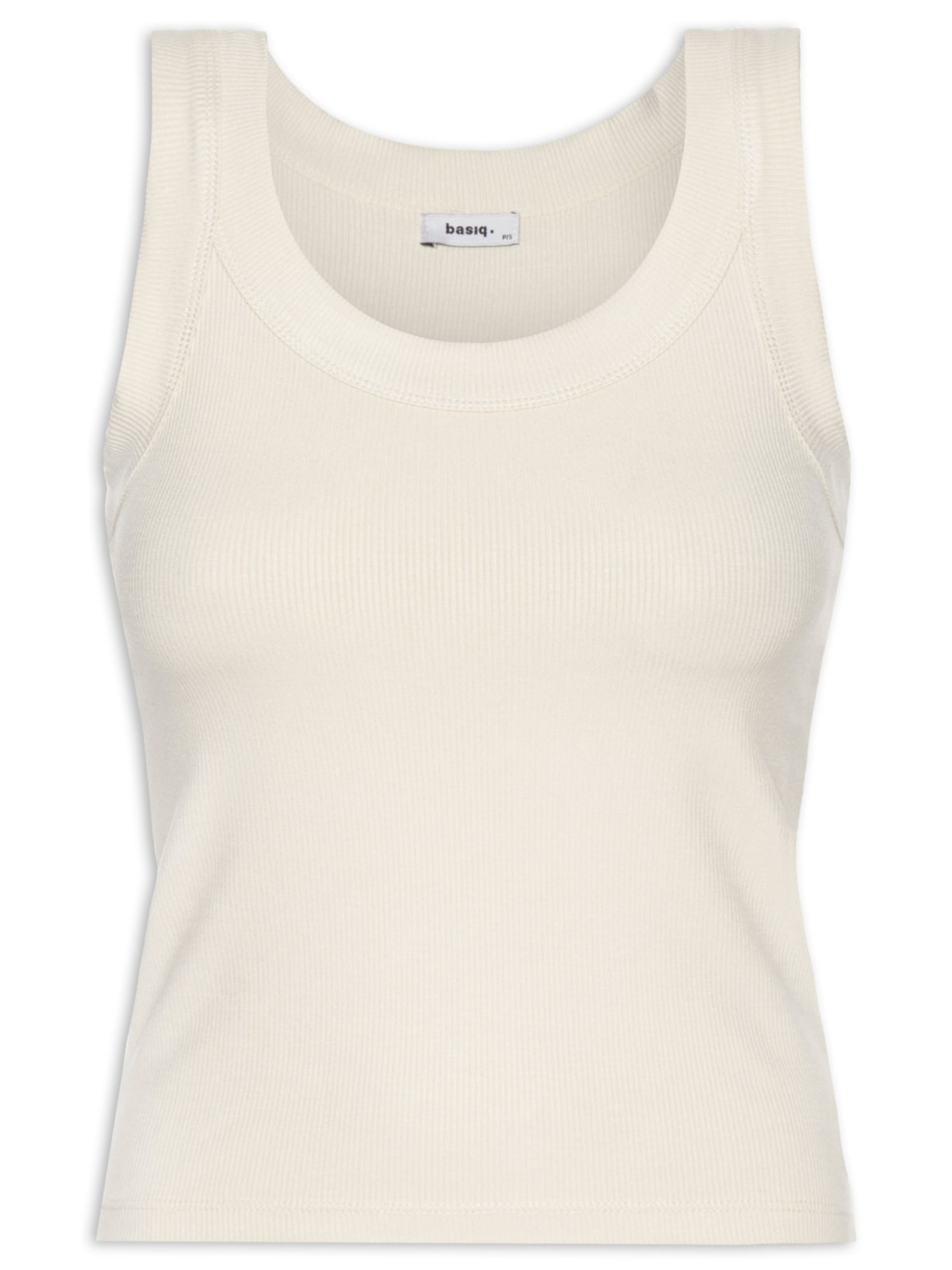 Blusa Feminina Sem Manga Básica - Bege