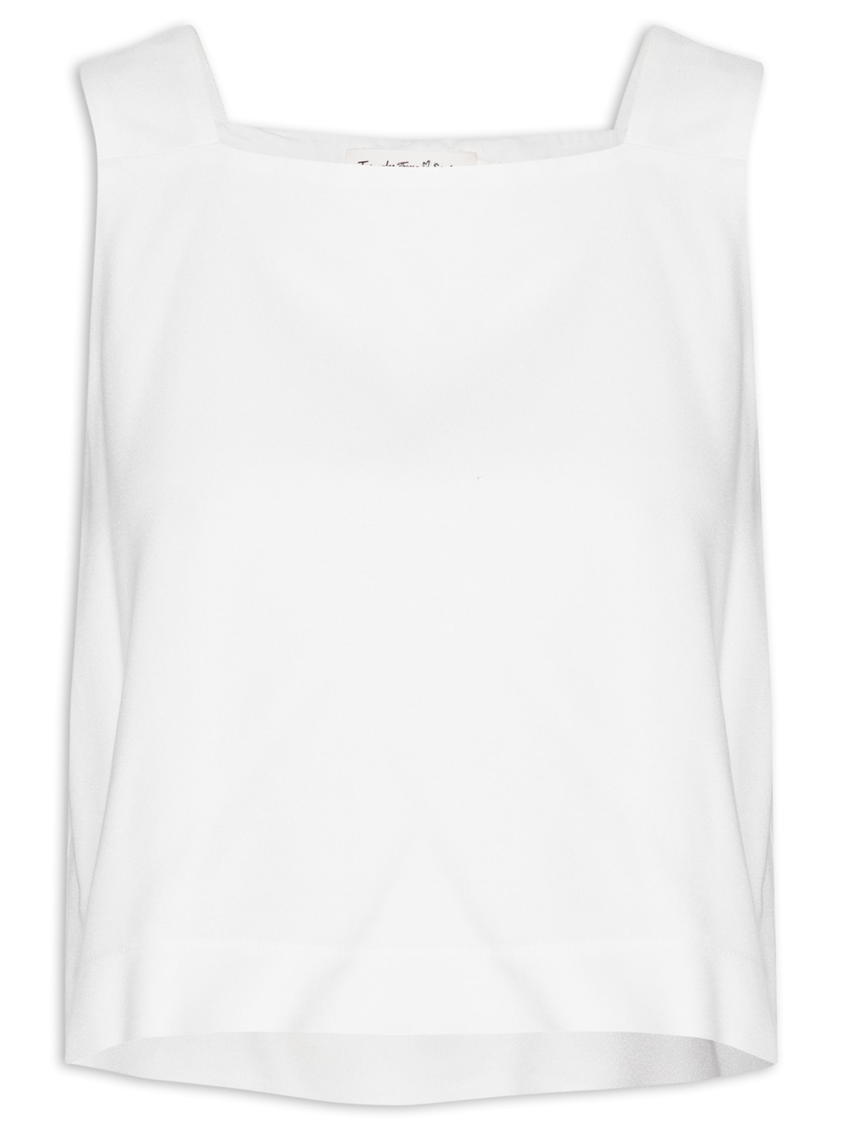 Blusa Feminina Sem Manga Beatriz Branco Twenty Four Seven