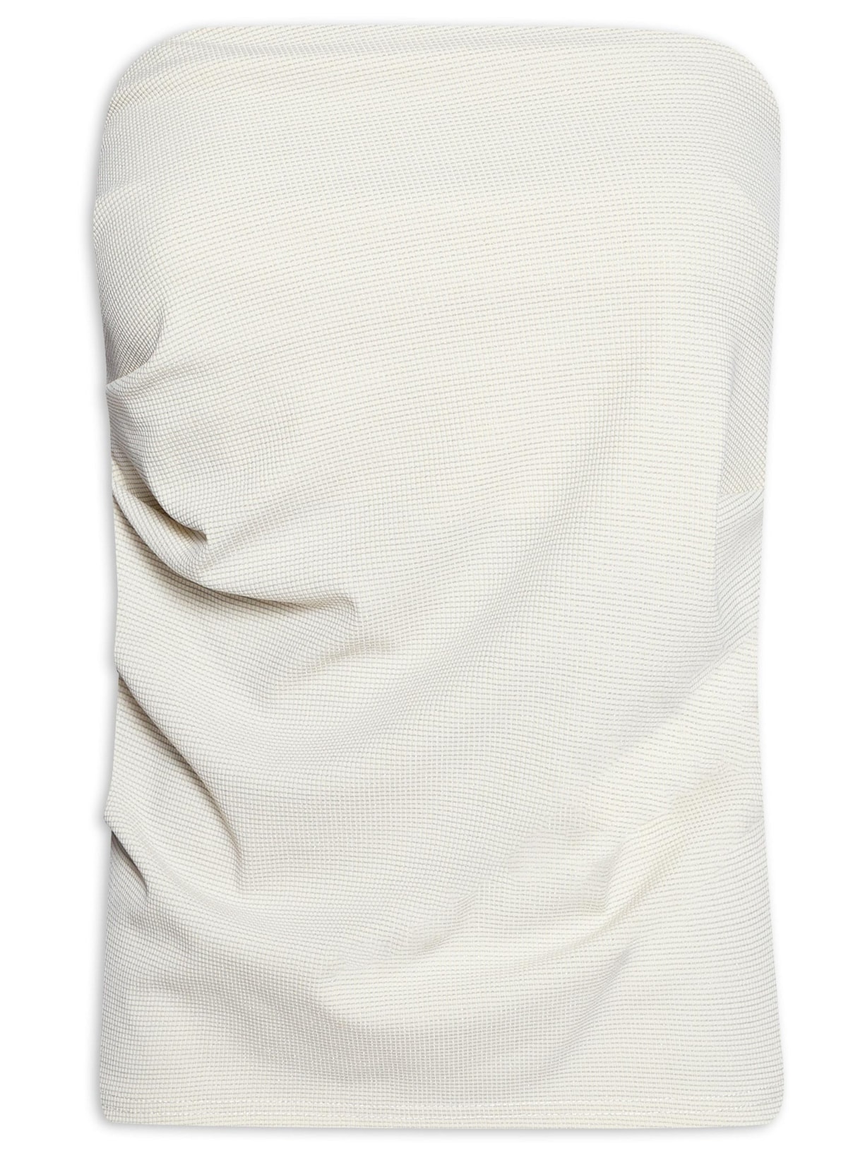 Blusa Feminina Sem Manga Com Drapeado Lateral - Off White