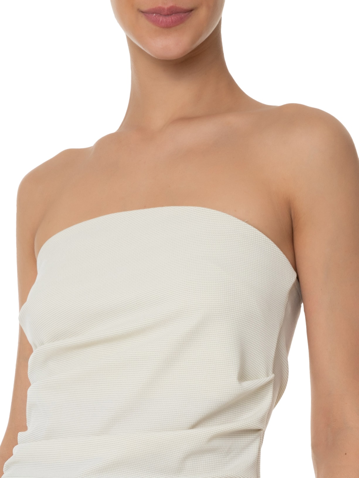 Blusa Feminina Sem Manga Com Drapeado Lateral Off White Market 33