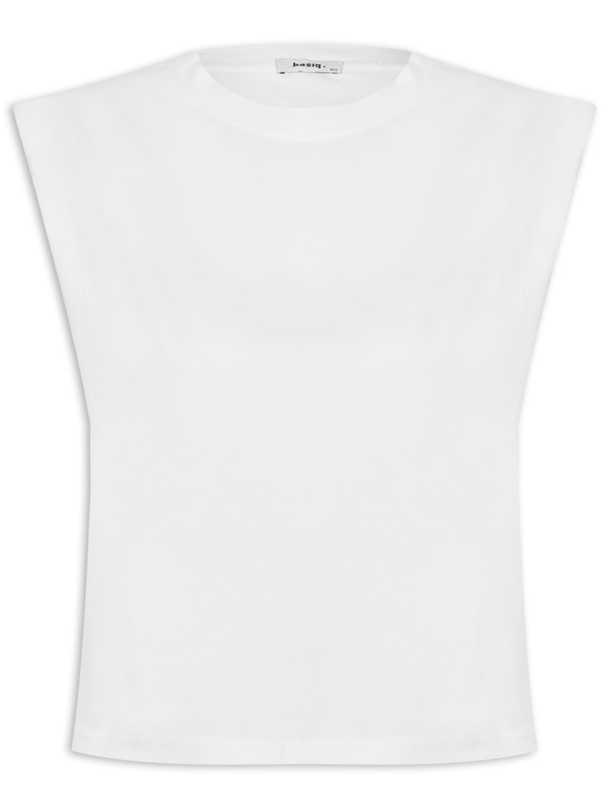 Blusa Feminina Sem Manga Com Ombreira - Branco